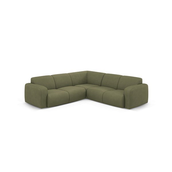 Světle zelená rohová pohovka (variabilní roh/do L) Molino – Micadoni Home-image-1