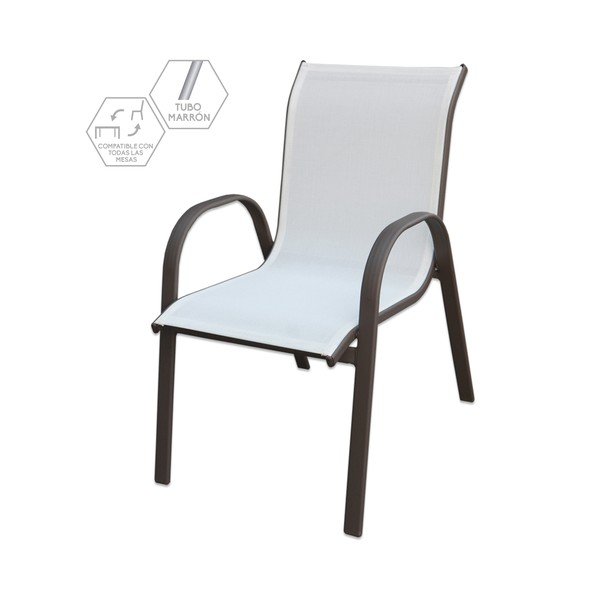 Černobílá zahradní židle Clasic – LDK Garden-image-2