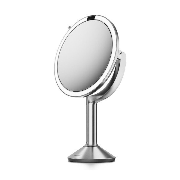 Kosmetické zrcadlo s osvětlením/zvětšovací (zvětšení 5x/zvětšení 10x) ø 20 cm Trio – simplehuman