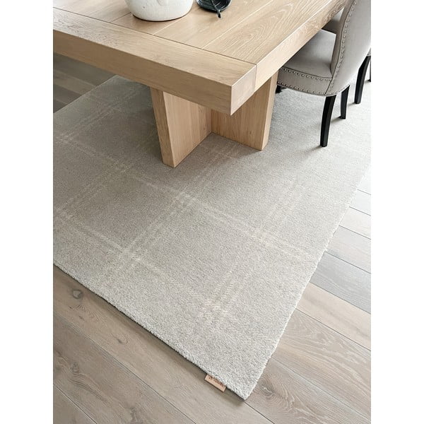 Krémový vlněný koberec 200x300 cm Calisia M Grid Prime – Agnella-image-3