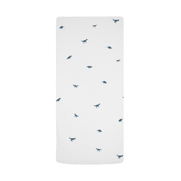 Napínací dětské prostěradlo z bavlněného saténu 200x90 cm Dino World - Butter Kings
