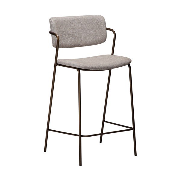 Šedá barová židle (výška sedáku 67,5 cm) Zed – DAN-FORM Denmark