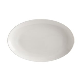 Bílý porcelánový talíř Maxwell & Williams Basic, 25 x 16 cm