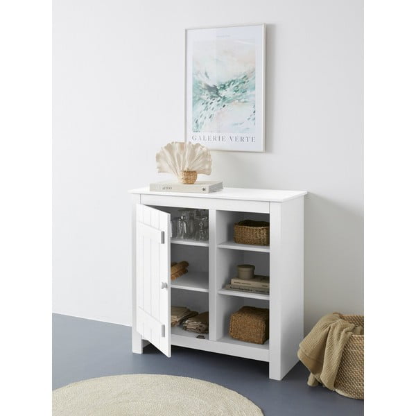 Bílá skříňka z borovicového dřeva 90x90 cm Bertram – Støraa-image-4