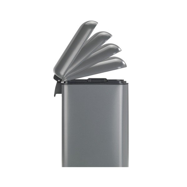 Šedý pedálový odpadkový koš Wenko Studio, 6 l-image-1