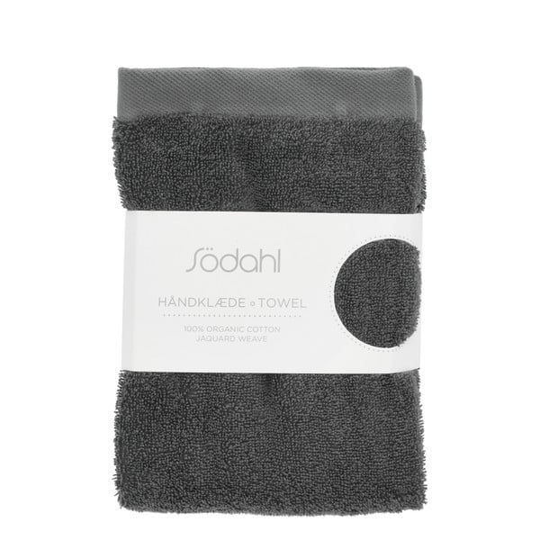 Tmavě šedá froté bavlněná osuška 70x140 cm Comfort – Södahl-image-2