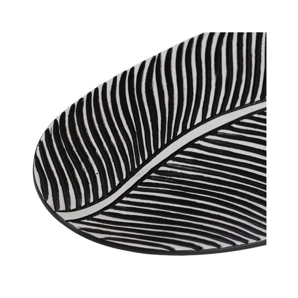 Dekorativní tác z polyresinu 16x37 cm B&W – Ixia-image-3