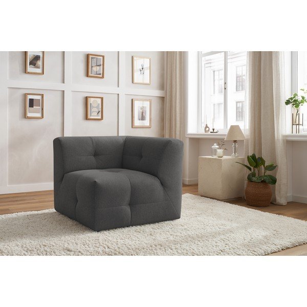 Tmavě šedý modul pohovky Kleber - Bobochic Paris-image-4