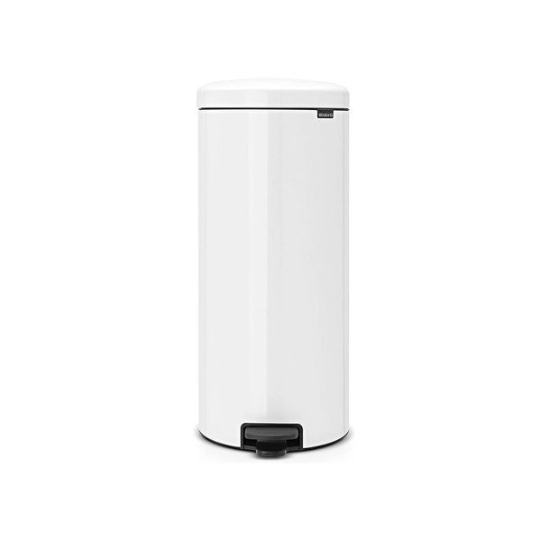 Bílý nášlapný ocelový odpadkový koš 30 l NewIcon – Brabantia