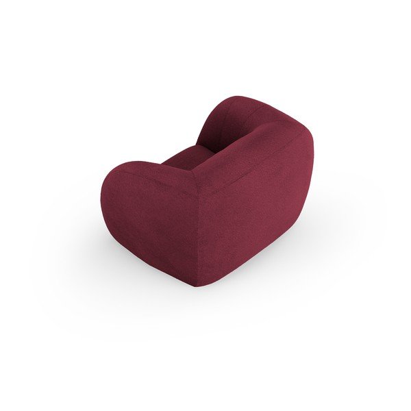 Vínové křeslo z textilie bouclé Essen – Cosmopolitan Design-image-3