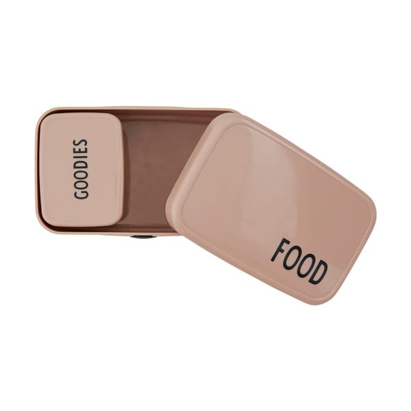 Růžový svačinový box Design Letters Goodies, 8,2 x 6,8 cm-image-3