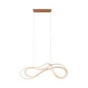 LED závěsné svítidlo s kovovým stínidlem  ve zlaté barvě Nala – Trio Select