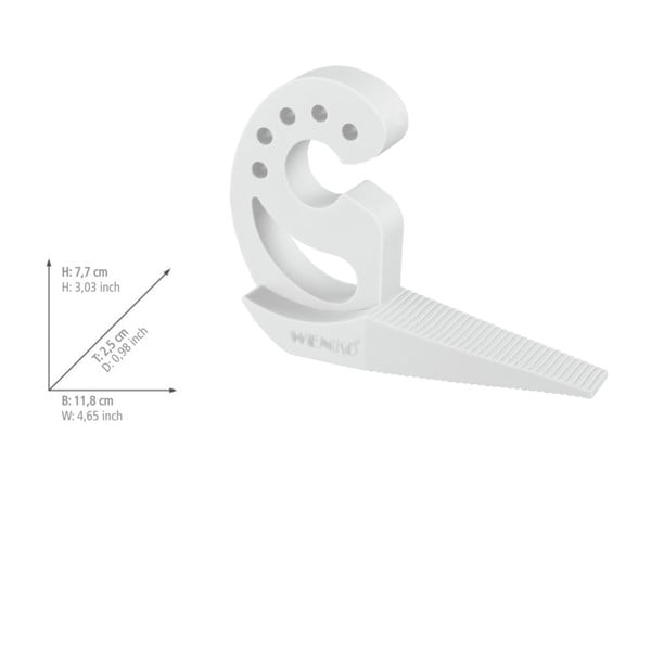 Bílá zarážka do dveří a oken Wenko-image-1