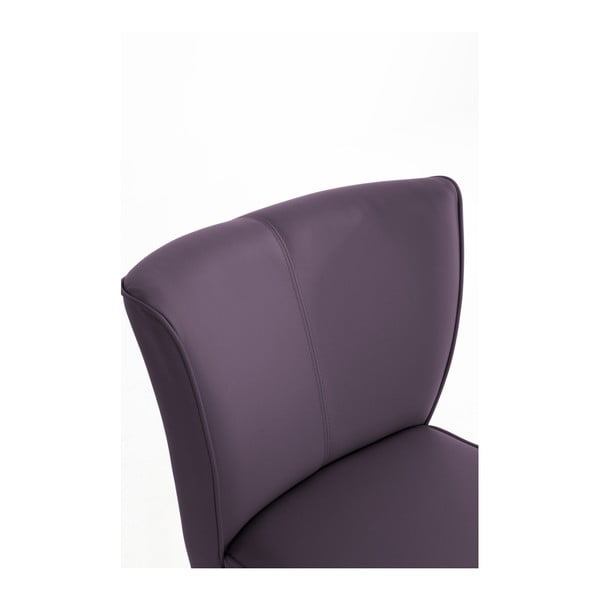 Fialové křeslo z imitace kůže Max Winzer Beni Imitation-image-4