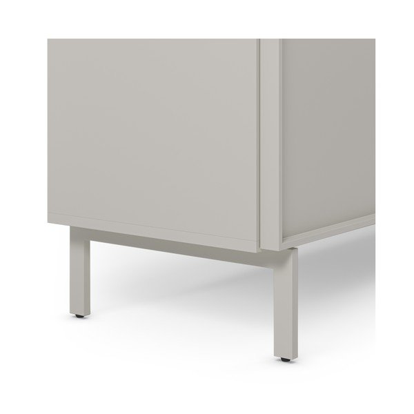 Krémová skříňka 180x80x42 cm Brise – Marckeric-image-3