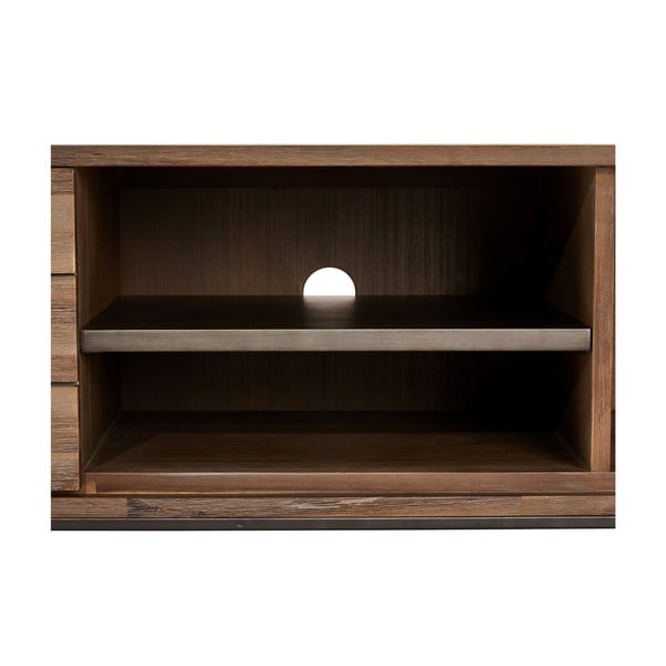Hnědý TV stolek z masivního dřeva Furnhouse Mallorca-image-4