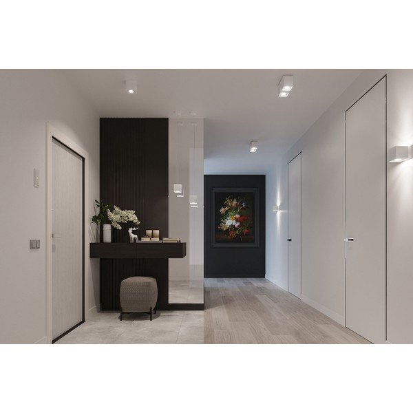 Bílé stropní svítidlo Sollux Geo-image-1