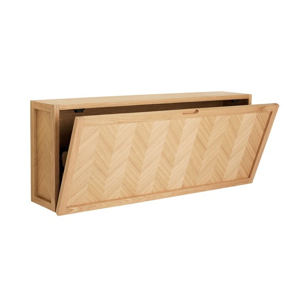 Výklopný závěsný botník z dubového dřeva Herringbone – Hübsch-image-4