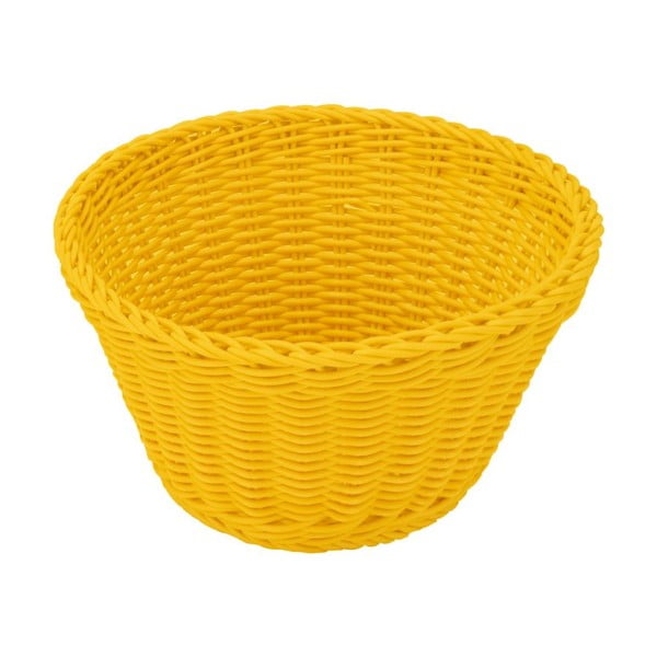 Žlutý stolní košík Saleen, ø 18 cm