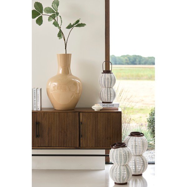 Dřevěná/látková lucerna (výška 48 cm) Arbore – Light & Living-image-1