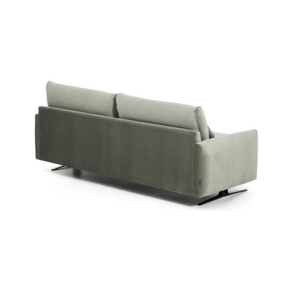 Zelená sametová pohovka 210 cm Veliro – Kave Home-image-4
