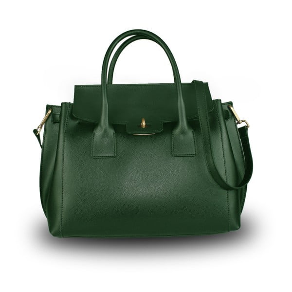 Zelená kabelka z pravé kůže JOHN FISH Suv