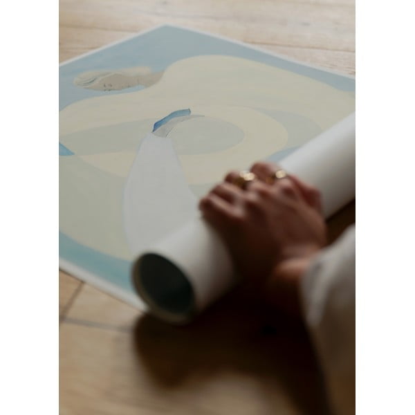 Plakát 70x100 cm Hold You - Blue – Sofia Lind – The Poster Club-image-1