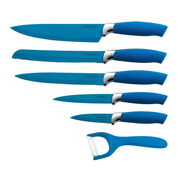 6dílná sada nožů Non-stick Color, modrá