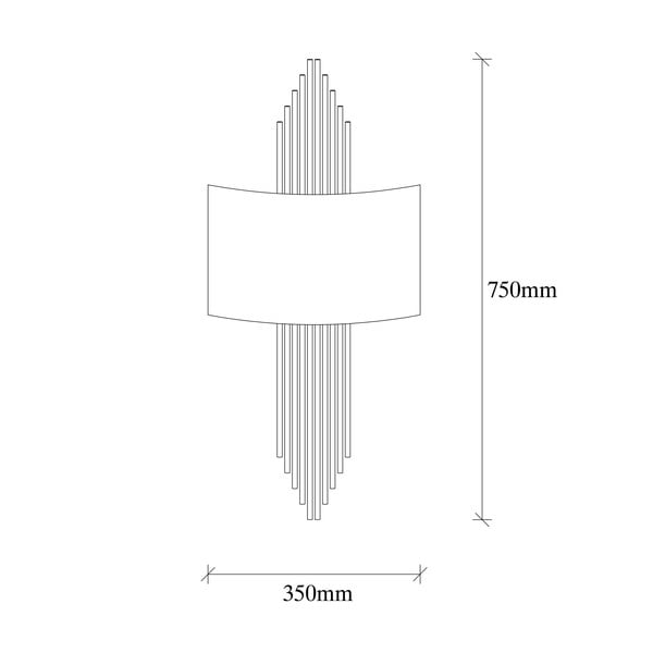 Černé/ve zlaté barvě nástěnné svítidlo Rayi – Opviq lights-image-4