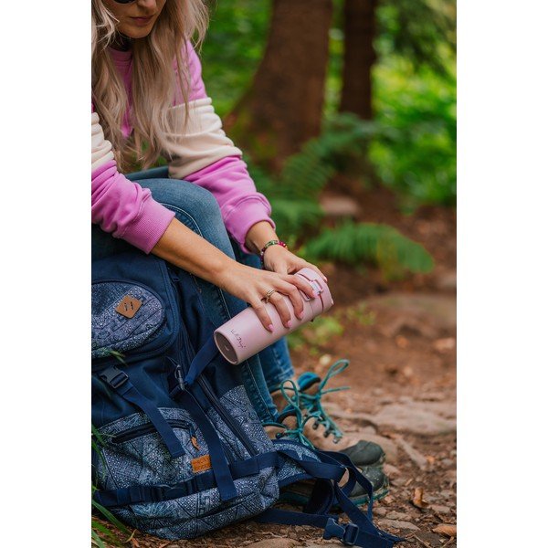 Růžový cestovní termohrnek Vialli Design Fuori, 400 ml-image-4