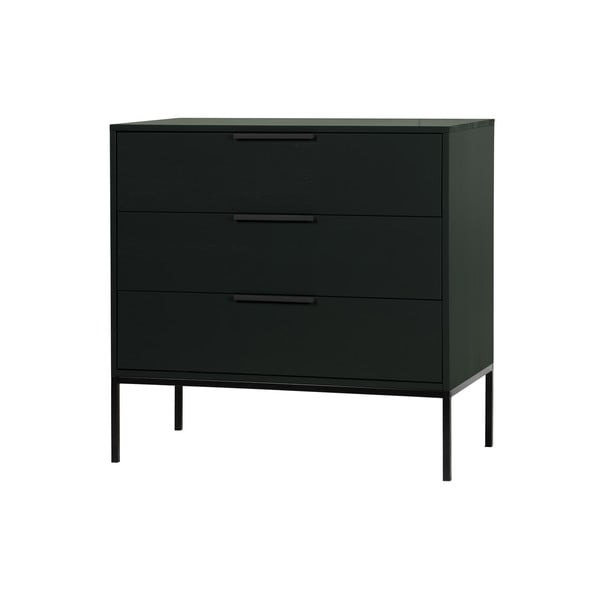 Černá komoda z borovicového dřeva WOOOD Adam-image-1