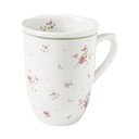 Sada 2 bílých porcelánových hrnků Brandani Nonna Rosa