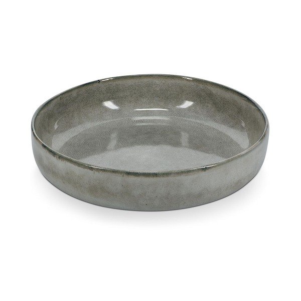 Zelený/šedý servírovací talíř z kameniny ø 28 cm Meridian – Salt&Pepper-image-4