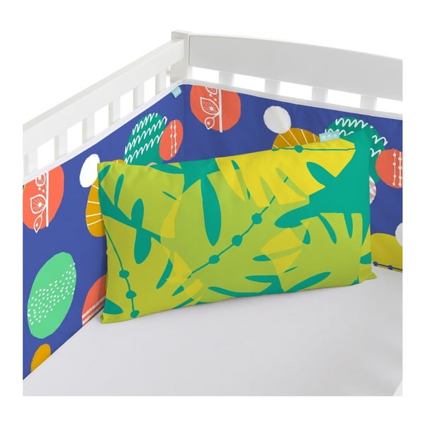 Bavlněný mantinel do postýlky Moshi Moshi Geo Jungle, 210 x 40 cm-image-2