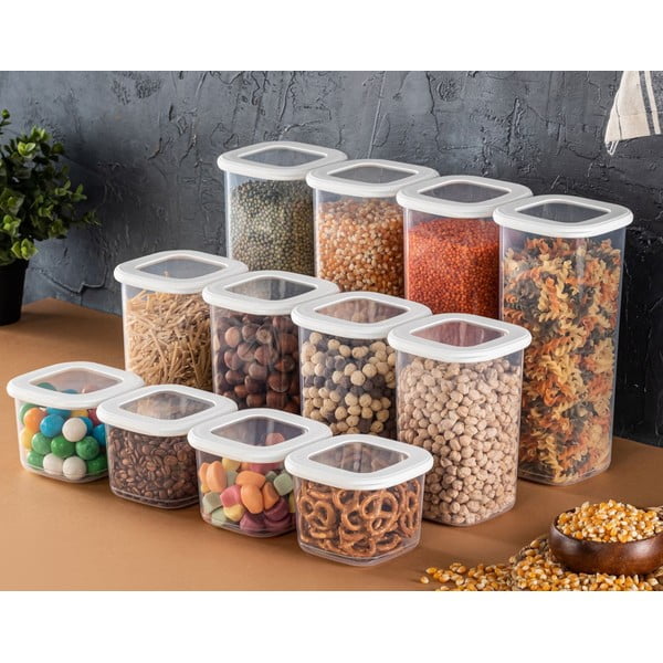 Plastové dózy v sadě 24 ks na potraviny Fresco – Hermia-image-2