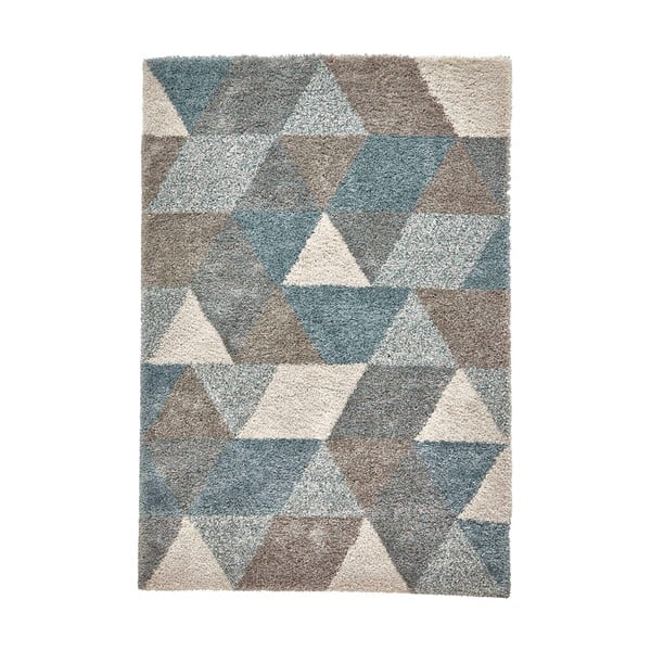 Šedo-modrý koberec Think Rugs Royal Nomadic Grey &Teal, 160 x 220 cm