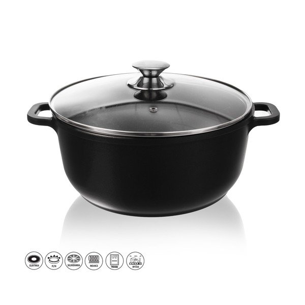 Hliníkový hrnec se skleněnou poklicí Orion Grande, ø 28 cm-image-3