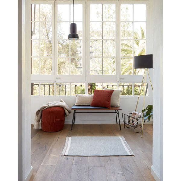 Černá/hnědá lavice z imitace kůže Carabel – Kave Home-image-3