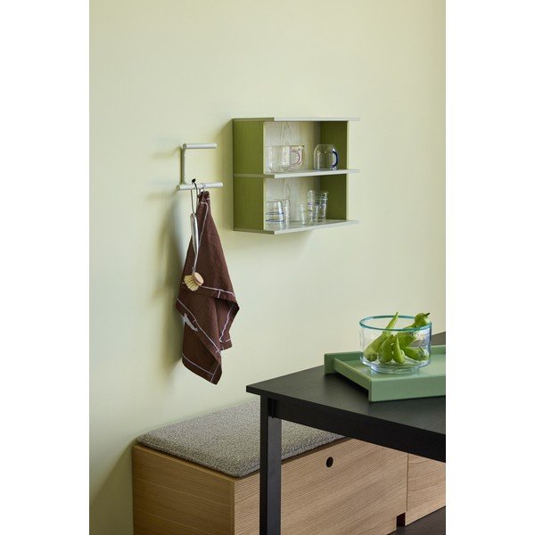 Taupe nástěnný kovový háček Flip – Hübsch-image-1