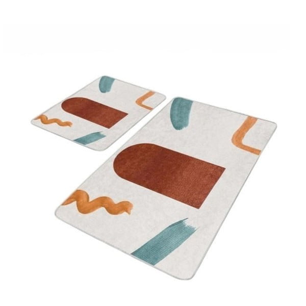 Sametové koupelnové předložky v sadě 2 ks 60x100 cm – Mila Home