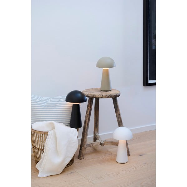 Šedá LED stolní lampa na dálkové ovládání (výška 28 cm) Sam – Sirius-image-2