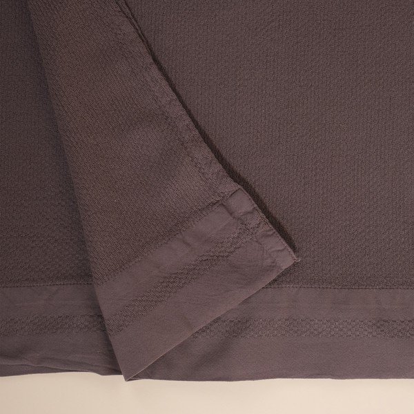 Šedý bavlněný přehoz na dvoulůžko 160x220 cm Hasir - Mijolnir-image-3