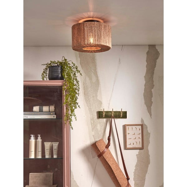 Stropní svítidlo se stínidlem z juty v přírodní barvě ø 30 cm Iguazu – Good&Mojo-image-1