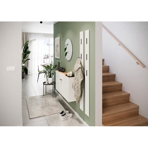 Bílá skříňka v dekoru dubu 110x57x22 cm Ameca – Germania-image-1