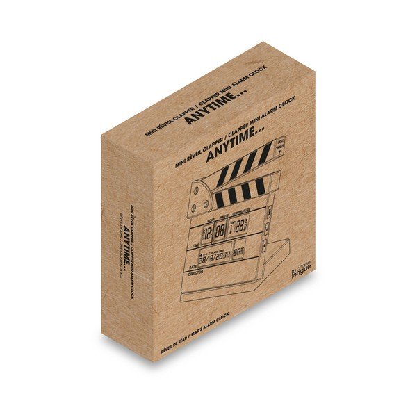 Budík ve tvaru filmové klapky Le Studio Clapper Mini Alarm Clock-image-1