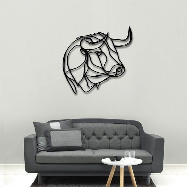 Nástěnná dřevěná dekorace Bull Head