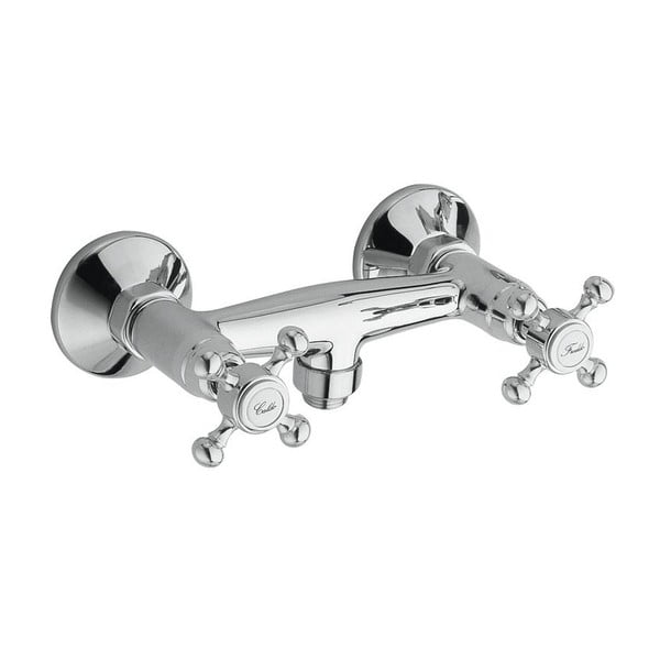 Nástěnná sprchová baterie v leskle stříbrné barvě (1 výstup) Antea – Sapho