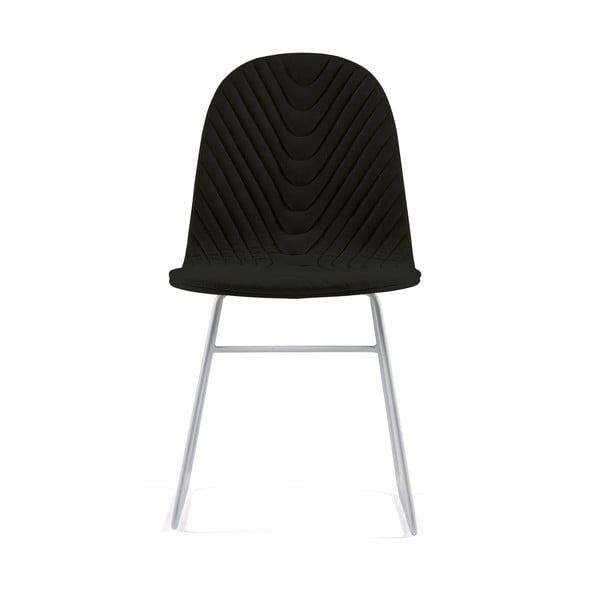 Černá židle s kovovými nohami Iker Mannequin V Wave
