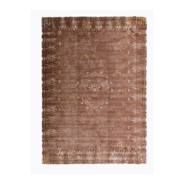 Hnědý koberec s příměsí bavlny Cotex Epoca, 140 x 200 cm