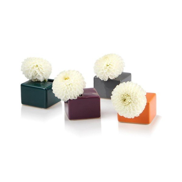 Vázička Cube, white-image-1